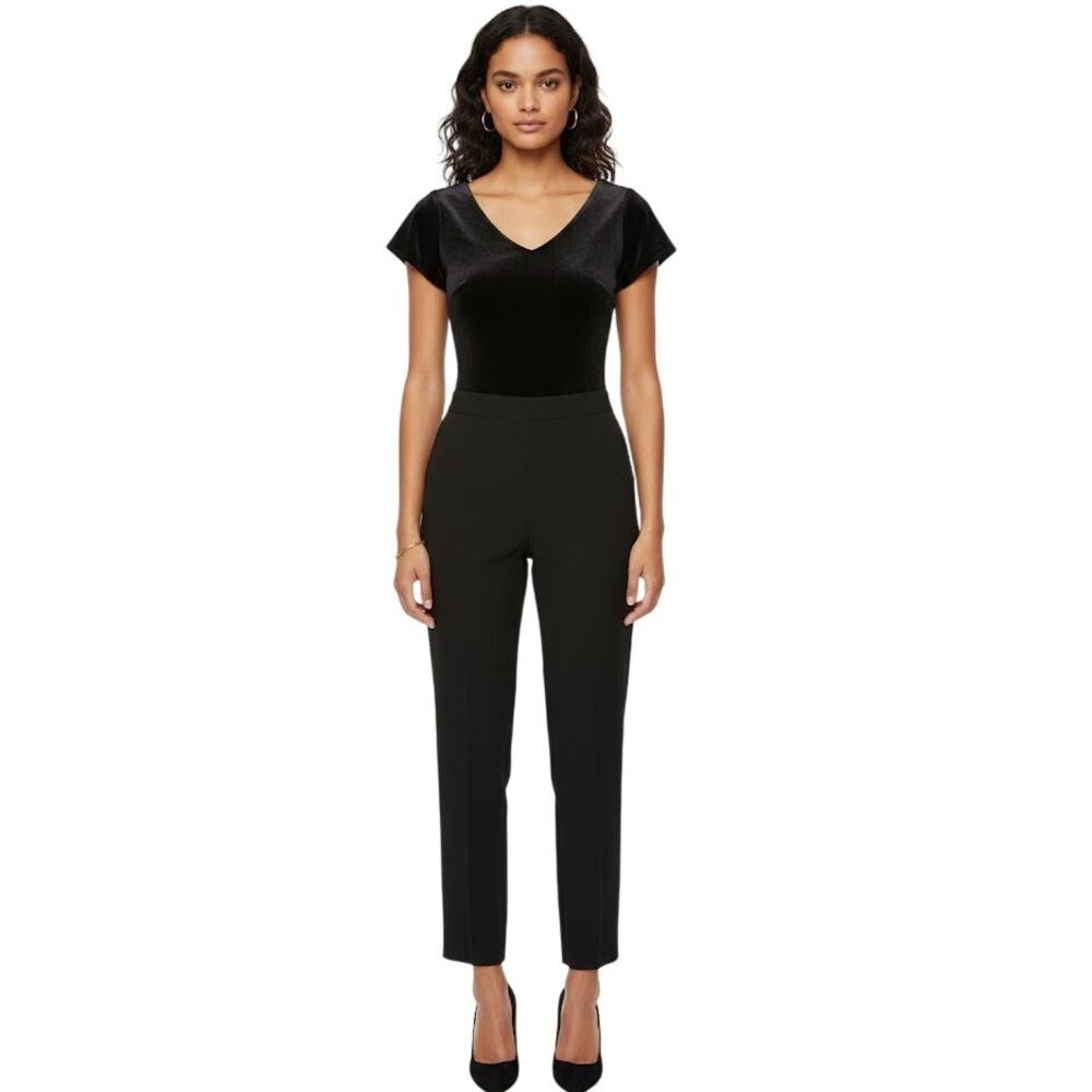 White House Black Market Black Jumpsuit EUC Size 0